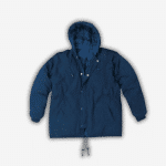 מעיל דובון קלאסי בצבעים שחור/כחול/ירוק זית