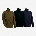 מעיל פליז חד צדדי בצבעים שחור/כחול