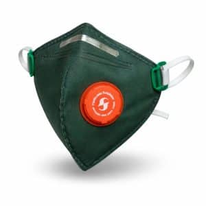 מסכת נשימה מסוג N95 צבע ירוק